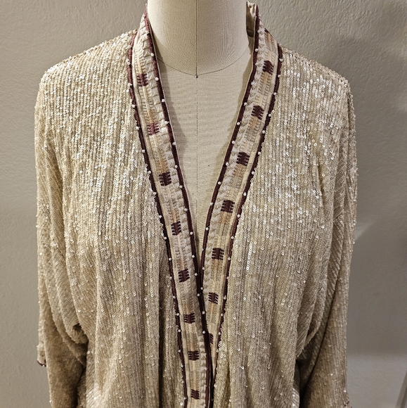 Johnny Was Sequin cropped Jacket - Picture 3 of 15